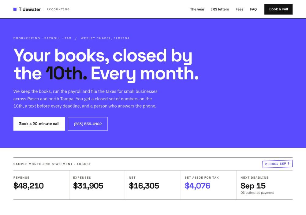 Tidewater Accounting website